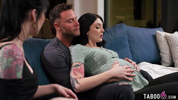 A pregnant duo trying to fulfill their desires brings in a 3rd person.