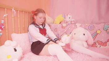 Mischievous step daddy’s dame gets Mischievous after school and masturbates.