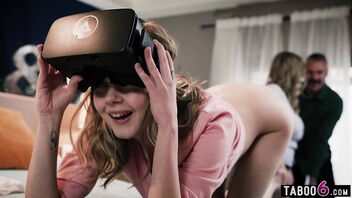 18-year-old stepdaughter likes enormous hooters mummy and fat hooters in virtual reality