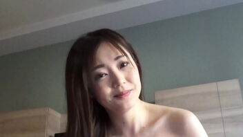 Beautiful Asian woman gives great blowjob and sex in hard-core style