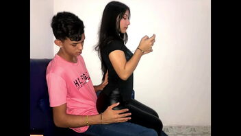 Splendid stepsister demonstrates her ass in Colombian pornography video