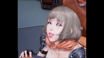 Beautiful 3 dimensional animated manga porn with ahegao face, thick ass, and tits.