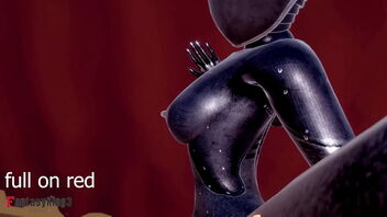 Wonderful anime huge jugged nymph gets 3 dimensional robot penis