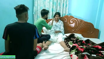 Indian wife has hump with friend while husband is away and she is not even in the mood.